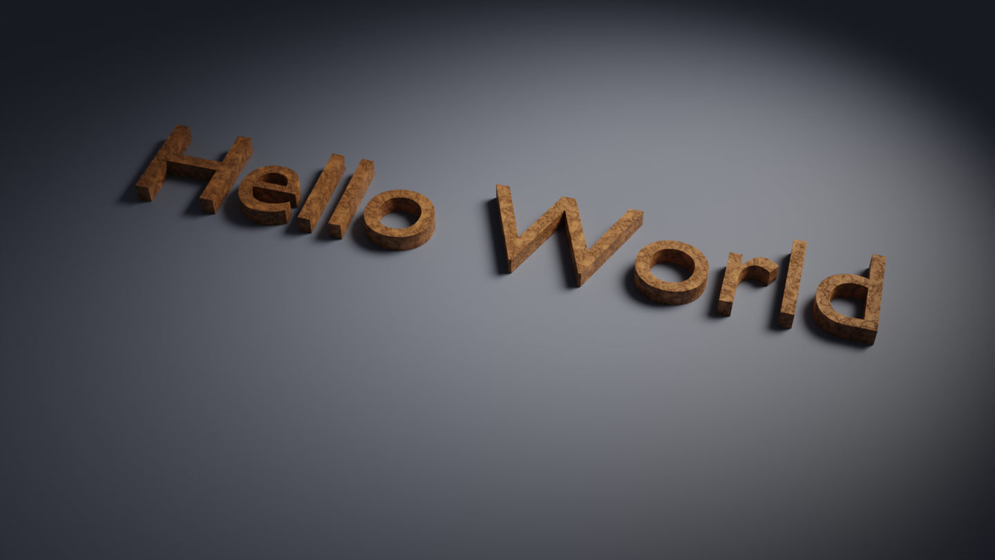 'Hello World' example